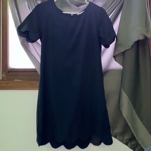 Navy short sleeve dress